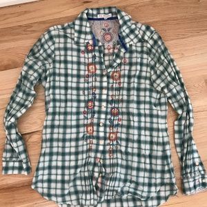 Johnny Was 3J Workshop Flannel Top